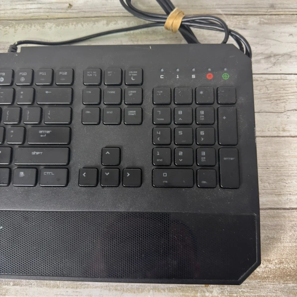 Razer DeathStalker RZ03-0080 Gaming Keyboard Wired Green LED Backlit PC Tested